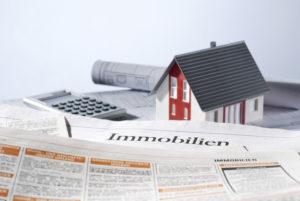 Immobilienanzeige in einer Zeitung